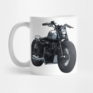 Classic 500 Bike Custom Bobber Illustration Mug